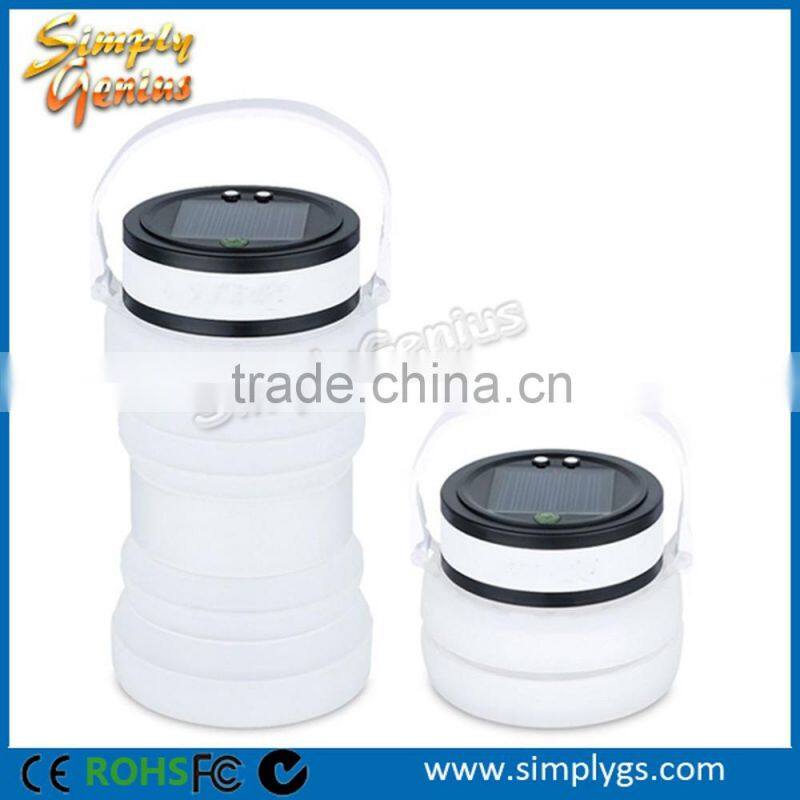 foldable solar garden light with 3 LED 100 lumen max 12 hours lighting