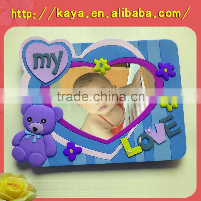 Plastic multiple photo frame