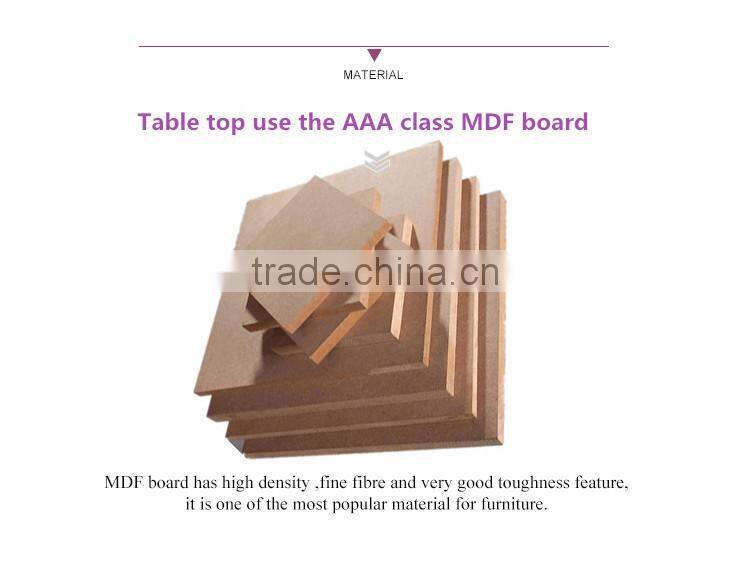 Foshan furniture rectangular mdf green pvc dining table pictures of dining table chair