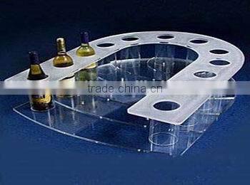 Plexiglass Wine Display Stand / Acrylic Wine Shelf