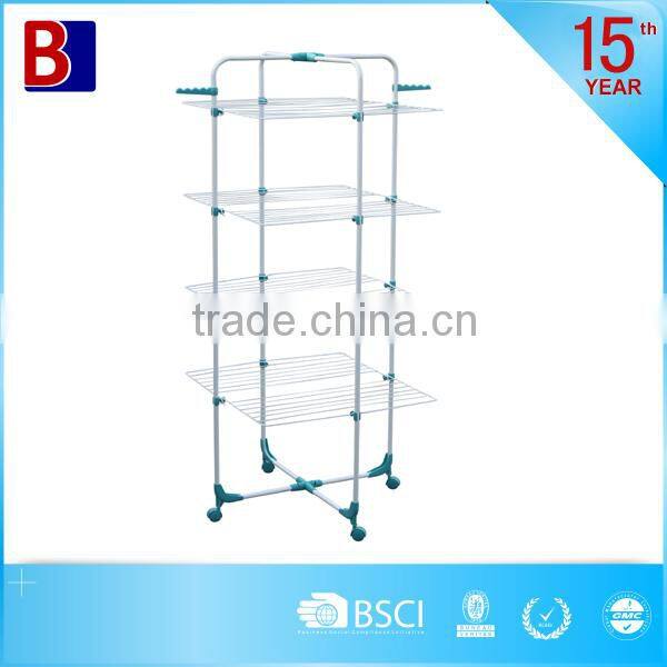 4 Tiers Metal Cross folding clothes dryer (BJ-C4060CP)
