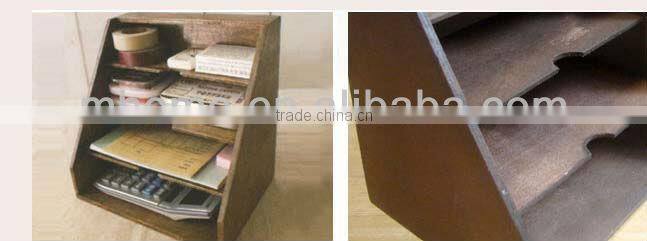 compact wood files and sundries trapezoid box