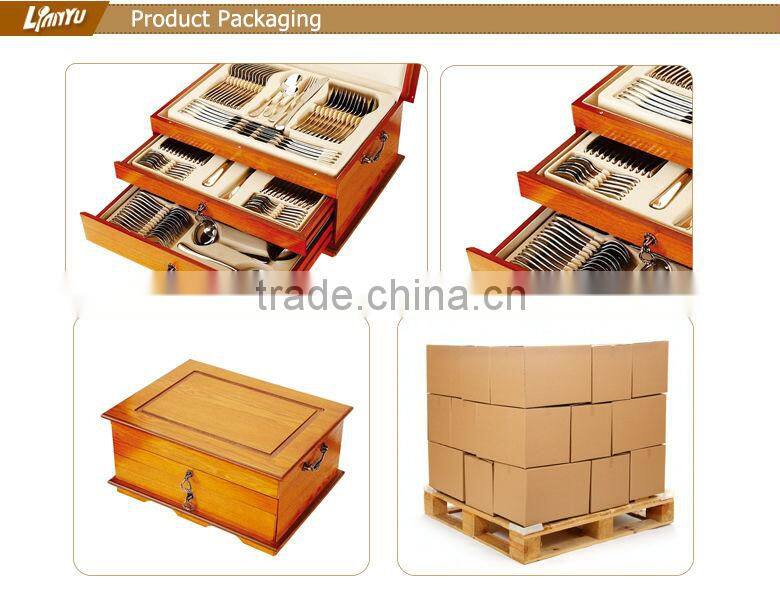 New design mirror finishing metal dinnerware set