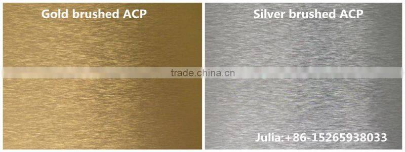 Brush finish aluminum composite panel / acp panel