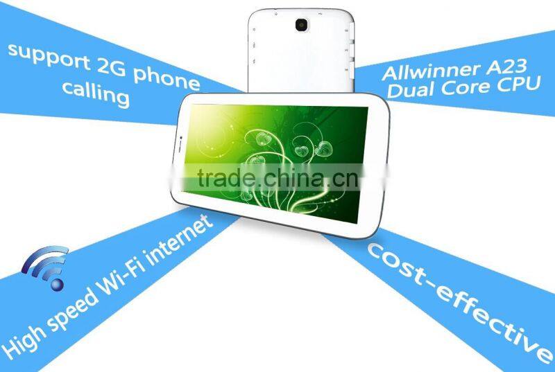 7inch vatop dual core tablet pc 800X480 Android 4.2 Allwinner A23 Dual core 1.5GHz 4G ROM 2G phone function