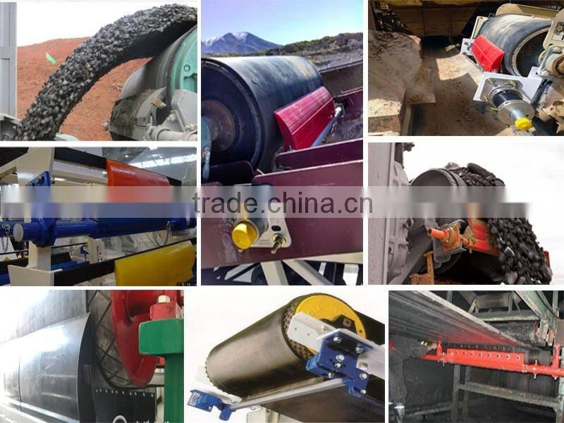 Cost Saving PU Blades Primary Belt Scrapers With Rubber Torsion Arm Mounting