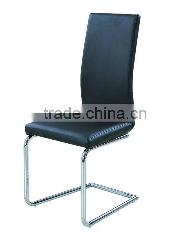 chrome metal tube and pu Chair