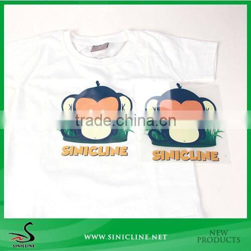 Sinicline Iron On T-shirt Use Plastic Heat Transfer Label Accept OEM
