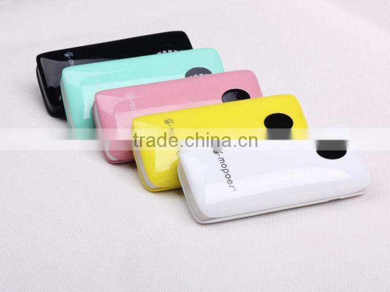 mopoer 5200mah mobile phone power bank with A grade battery cells for 4/4S/5