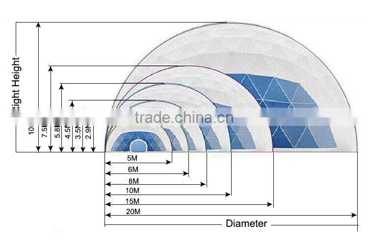 Big Dome Tents Aluminum for Sale