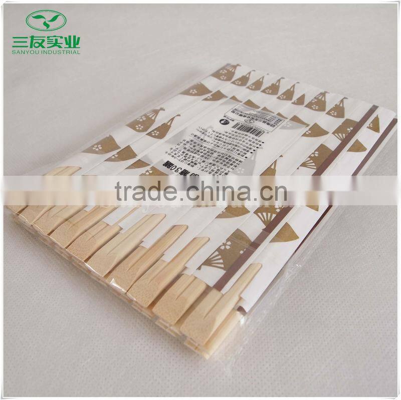 Paper Sleeve wrapped packing Disposable Bamboo Chopsticks