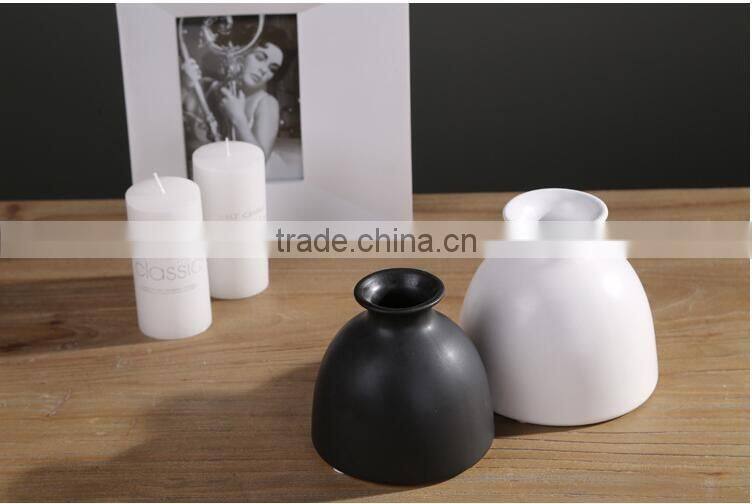 Home decor hot selling ceramic vase/ white ceramic flower vase small/table desk decor