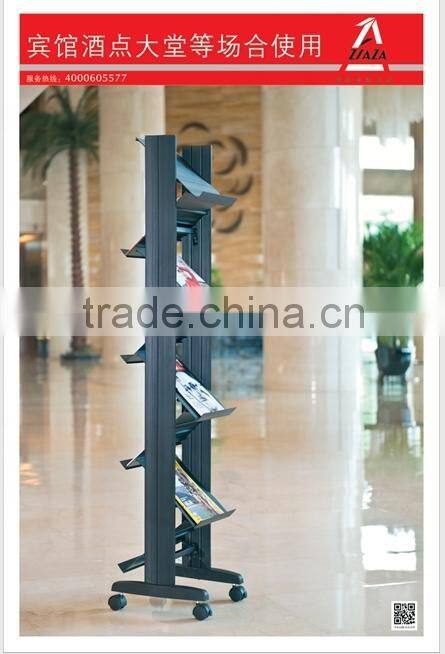 2015 popular plastic folding magazine rack