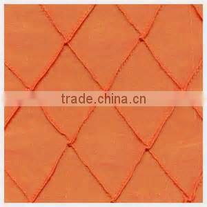 round pintuck taffeta table cloth/ wholesale pintuck taffeta table linen wedding decoration