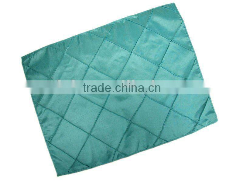 wholesale premium 100% polyester round pintuck taffeta table cloth