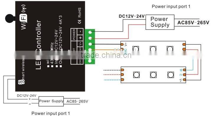 Hot sale full color RGB wifi led controller wifi,wifi controller,led wifi controller