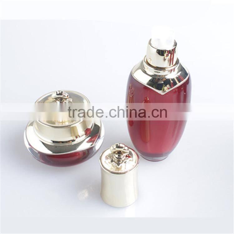 Wholesale luxury colorful bottle cream acrylic cosmetic container
