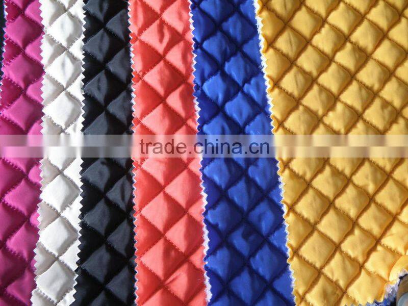 winter diamond 3 layers thermal padding quilting fabric for down coat/jacket