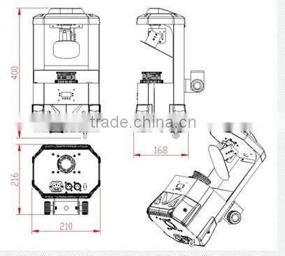 Multifunction led light nightclub & pub 60w scanner light