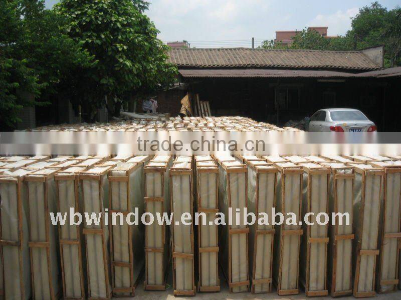 Classical pvc windows with grill (hot)