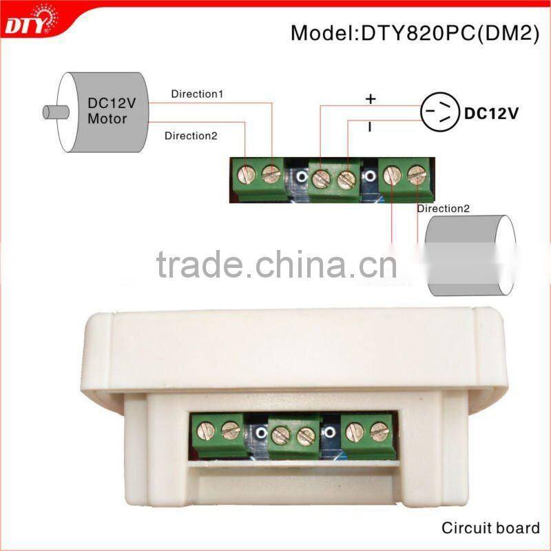Dual DC tubular motor wireless remote control