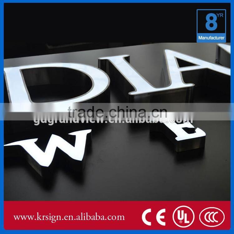 custom 3d letter outdoor sign for display at manufacture price
