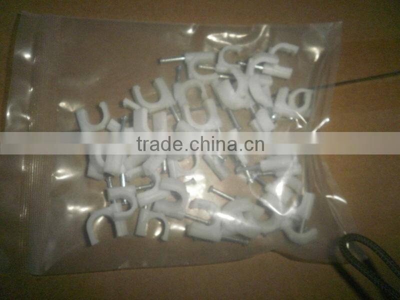 white circle nail wire clip 22mm packaging as customer requested