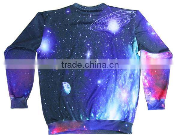 Pullover girls sweatshirts with pattern,white girl hood jacket