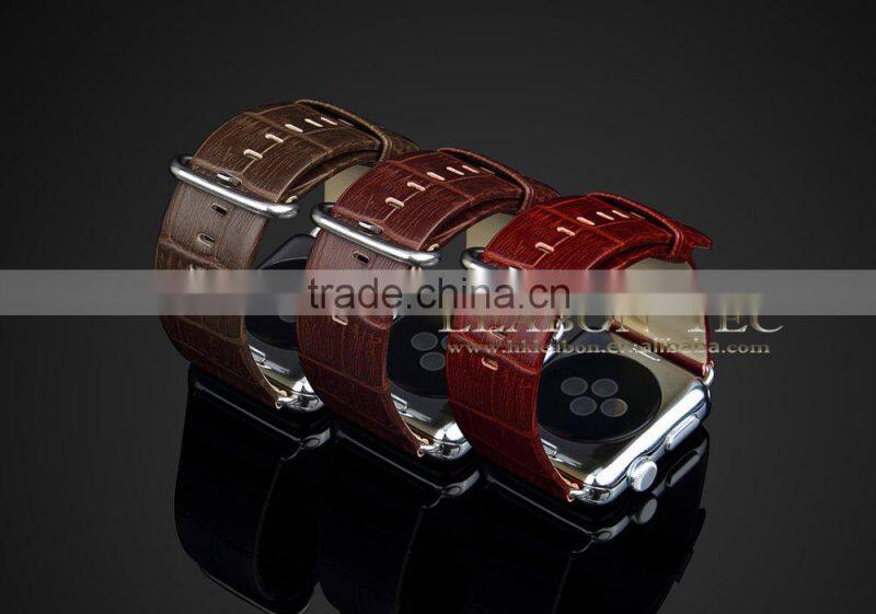 Genuine Leather Watch Band Strap for Apple Watch Band with adapter
