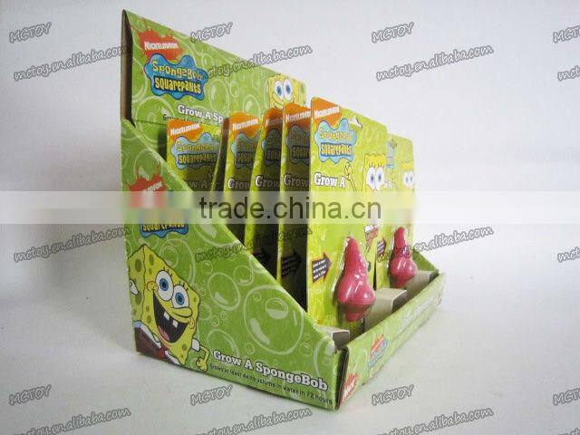 Magic Spongebob growing sponge toys in water growing patrick toy patrick star for baby fun magic growing sponge