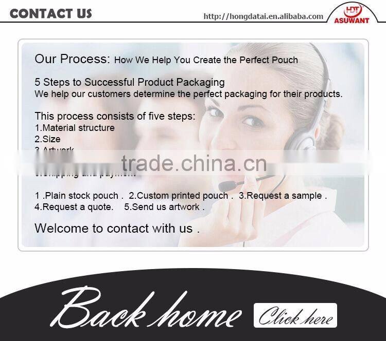 Factory wholeseal heat sealed facial mask aluminum foil bag