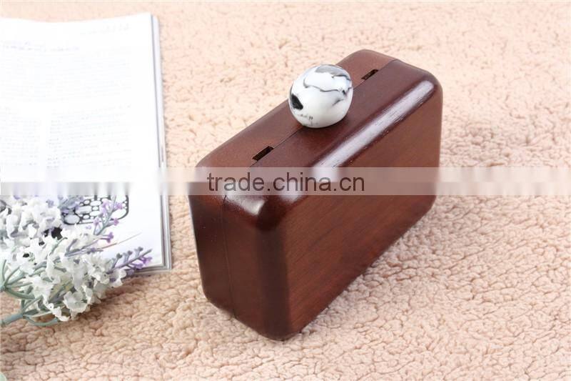 Party Wooden Box Clutch Evening Bag For Perfume Bottle and Cell Phone