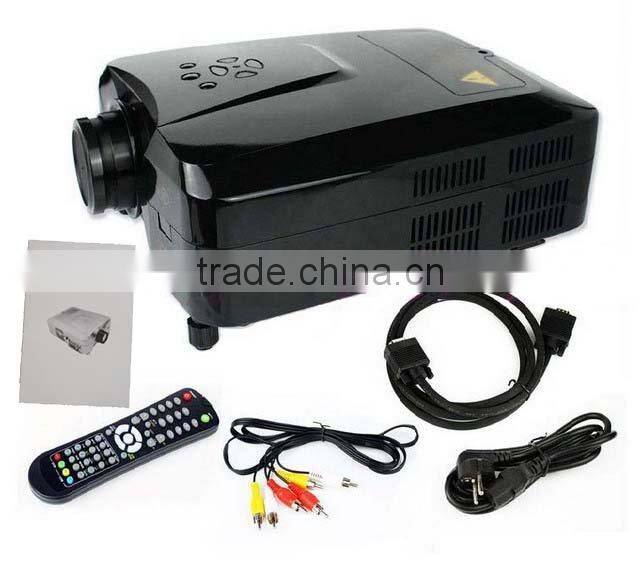 Cheap portable 2200lumen Multimedia LCD LED HD Projector 1080p for Laptop Wii Xbox and Video Games home theater projector