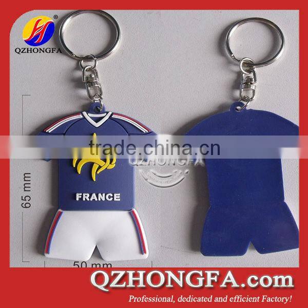 2014 Brazil World Cup Brazil T-shirt 3D PVC Key Ring