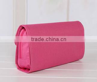 Travel series 100% polyester fold up cosmetic bag, make up bag, travel bag