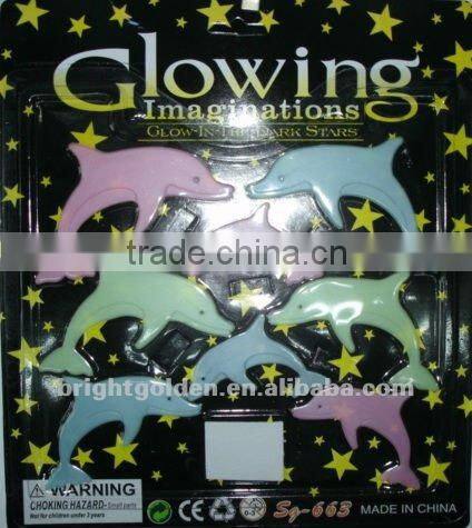 Noctilucent number flash wall sticker