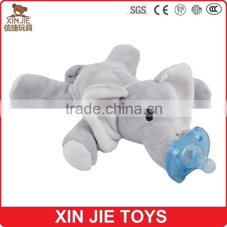 good quality plush animal baby pacifier toy customize plush deer pacifier toy