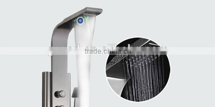 China supplier LED 304 stainless steel column set shower panel Y-002