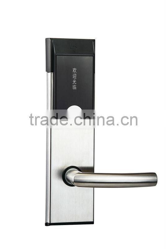 RHM206 RFID smart card international standard digital Hotel door locks/electronic panel door lock bluetooth 4.0 hotel smart lock
