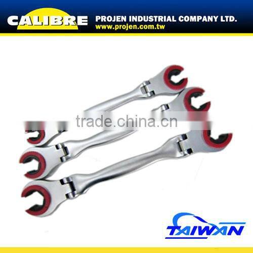 CALIBRE Hand Tool 10x12mm Double Open Flexible head flare nut wrench