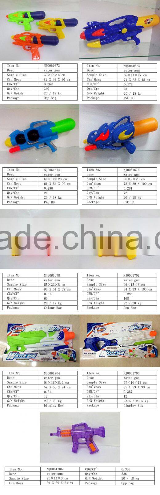 summer toy plastic high pressure water gun with certificate