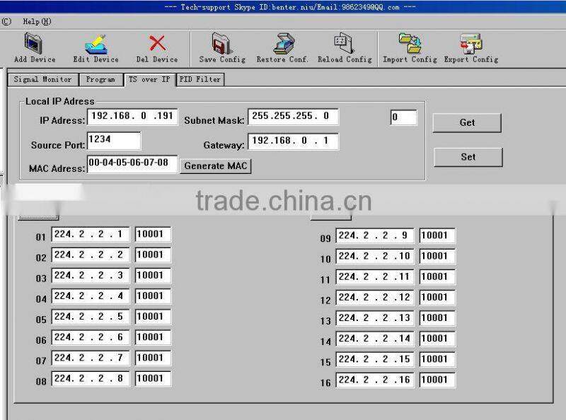 4in1 dvb s2 CI IP SPTS Multicast IRD (4 DVB-C RF in,4 CI,4 ASI+IP 32 SPTS Multicast UDP out)