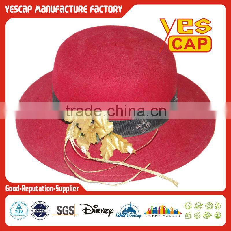 fashion church ladies hats/round crown ladies hats