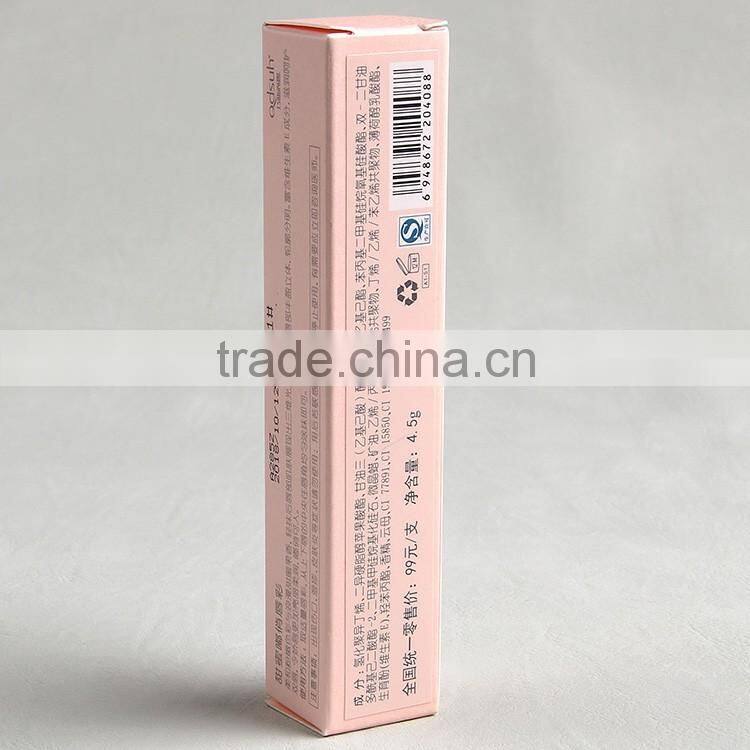 China BSCI recognised factory supply packaging box made by craft paper for lipstick
