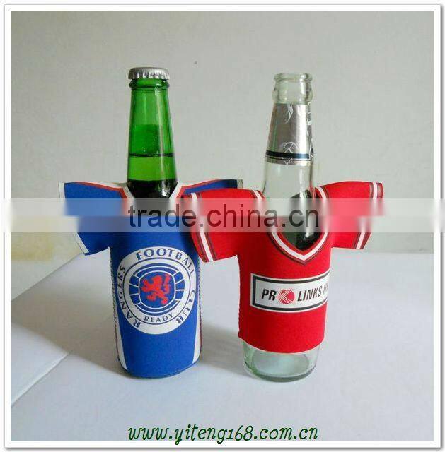 2013 hot-selling fashion cloth pattern neoprene beer cover bottle holder