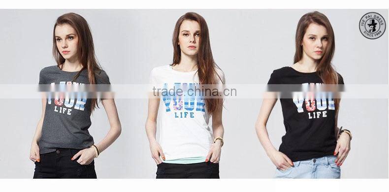 100% Cotton Custom Pattern Blank Tee shirt