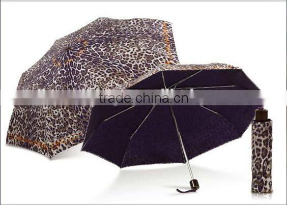 21 inch manual Double Layer 3 Fold Umbrella , Umbrella With Cheap Price