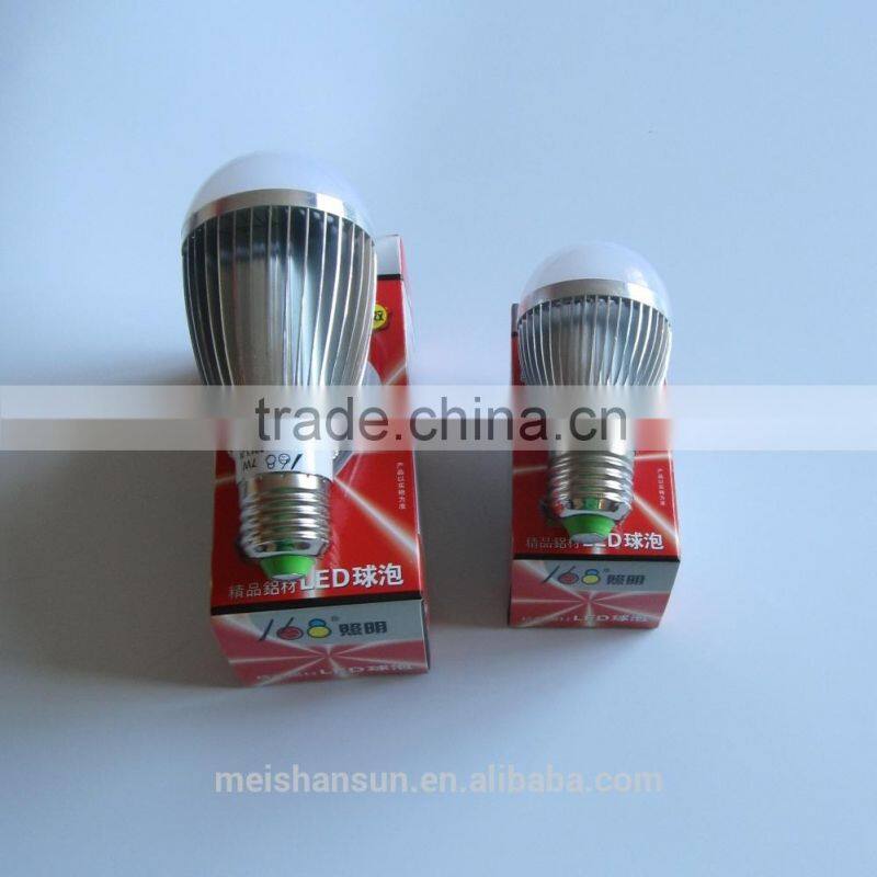 3W Efficient Cooler aluminum LED bulb lights by factory