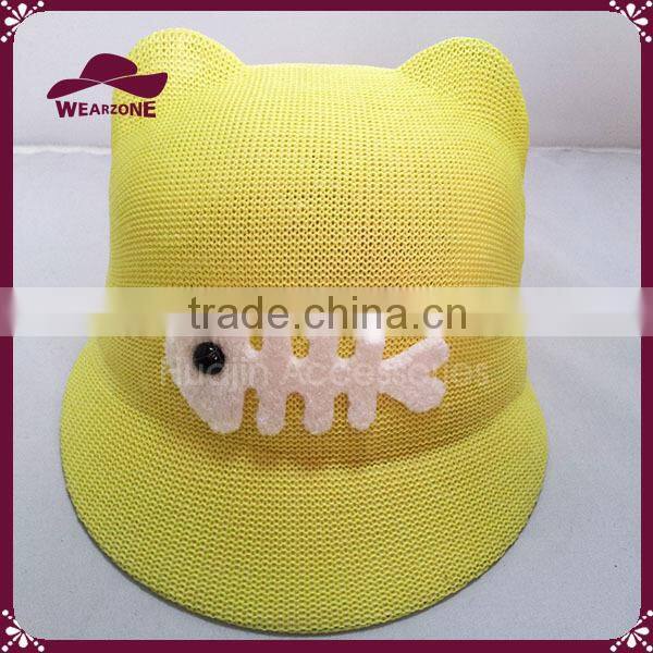 Baby Child 3D Cartoon Fish knitting Ride Hat