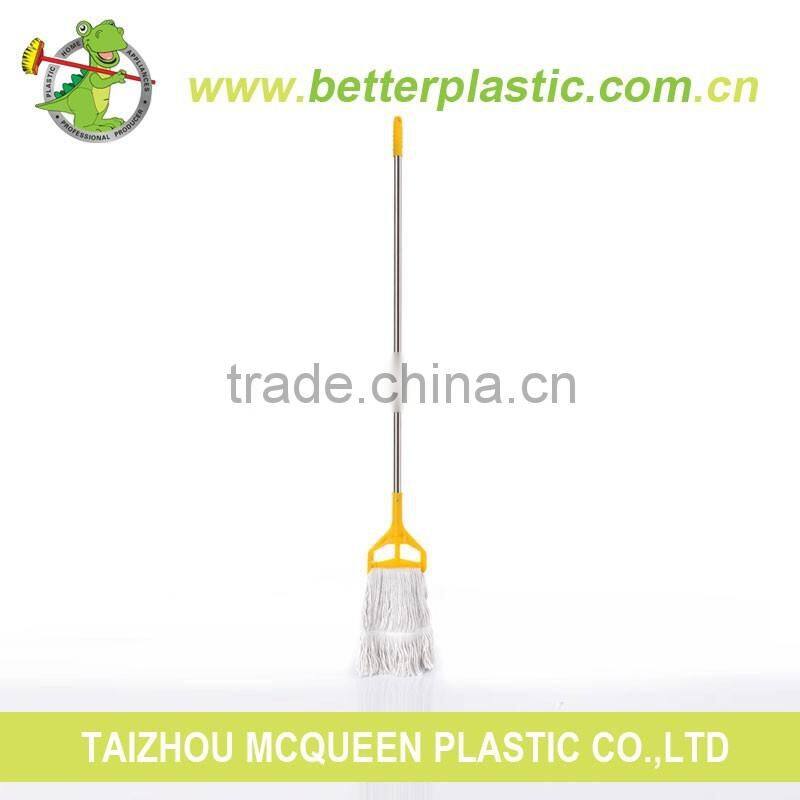 Factory sales promotion hot selling new design plastic clip cleaning white cotton mop
